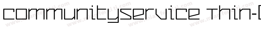 CommunityService Thin字体转换